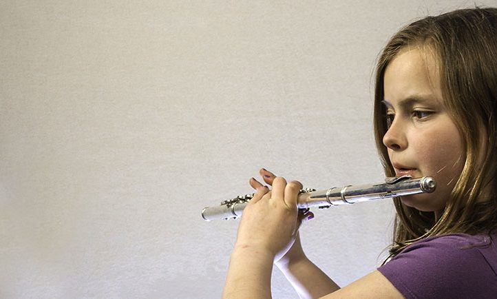 Flute Student at our music institute
