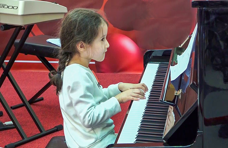 Piano Student at our music school