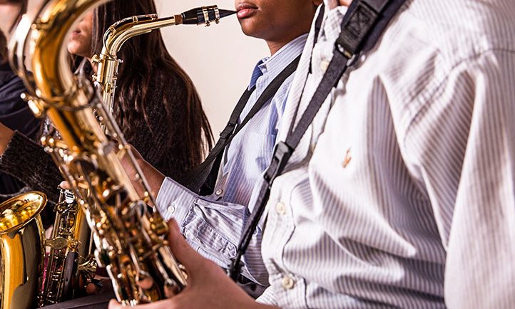 Saxophone Student at our music institute