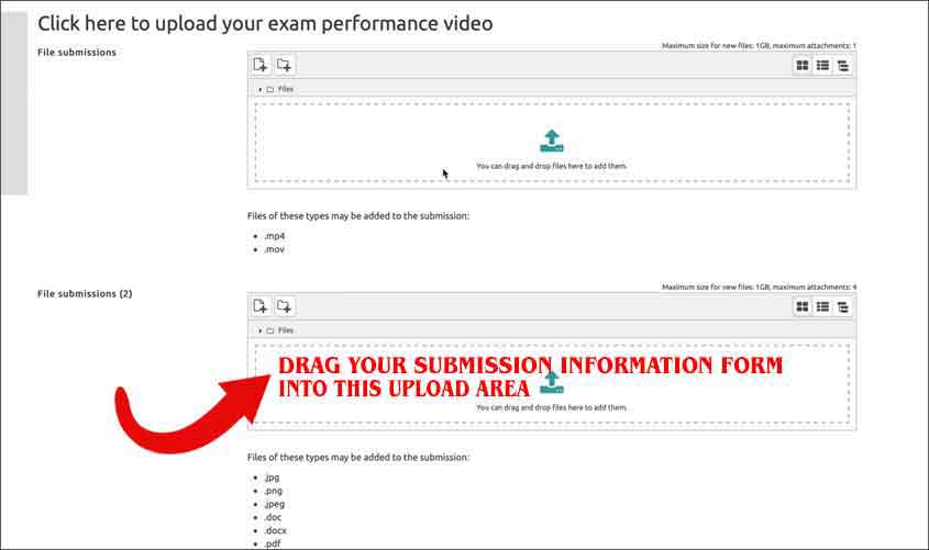 Trinity Digital Exam Steps