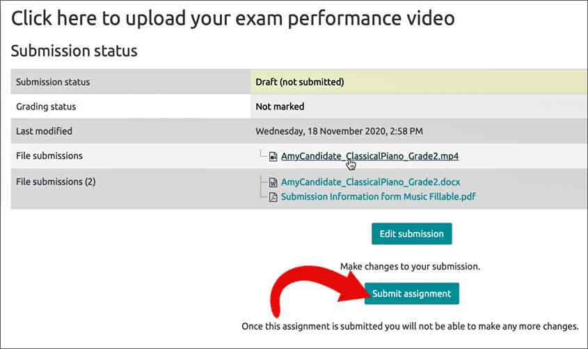 Trinity Digital Exam Steps