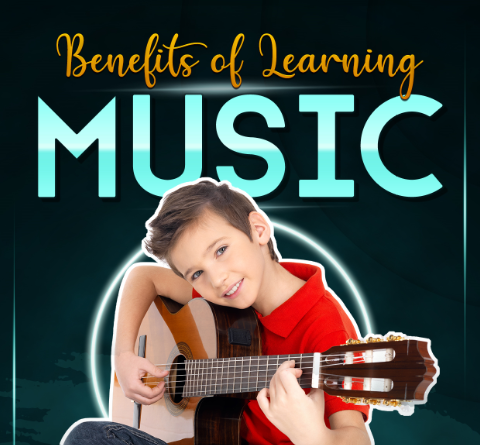 Benefits of learning Music - Infograph