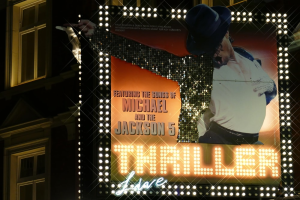 the show poster of Michael Jackson's Thriller