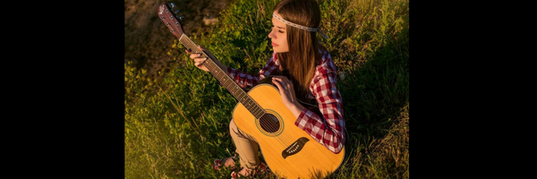 girl sitting in an open space