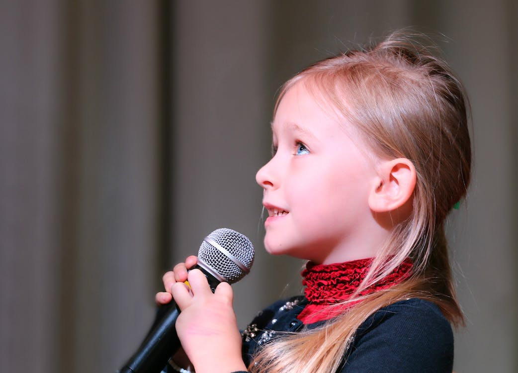 A young singer