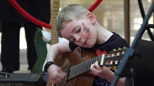 Guitar Student At Young Musician Music Institute