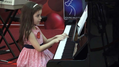 Piano Student At Young Musician Music Institute